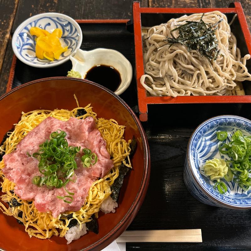 ねきとろ寿司そば定食(武蔵 北今宿店)