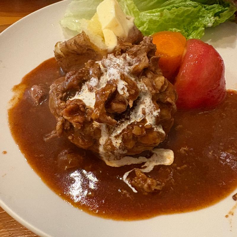 oh、way風牛すじシチューかけハンバーグステーキ(キッチンoh!way)