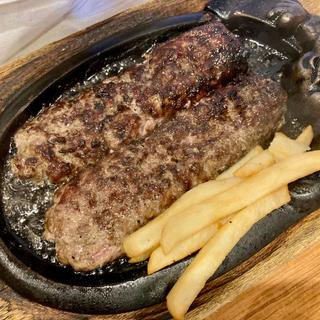 ブロンコおじさんのこだわり炭焼きがんこハンバーグ300g