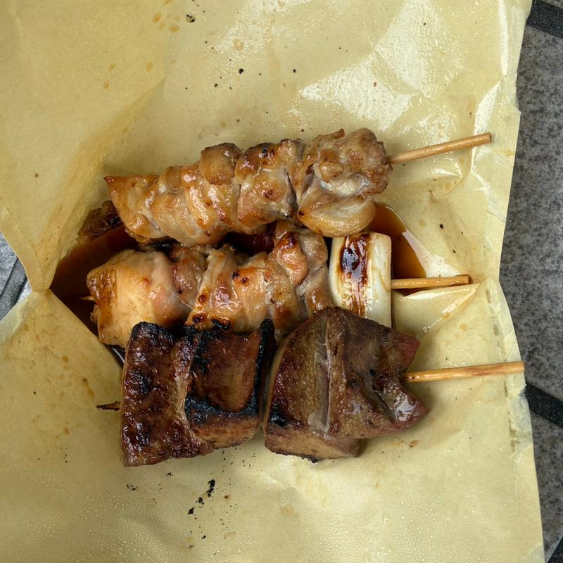 とりネギ、モモ、レバ(竹沢商店)