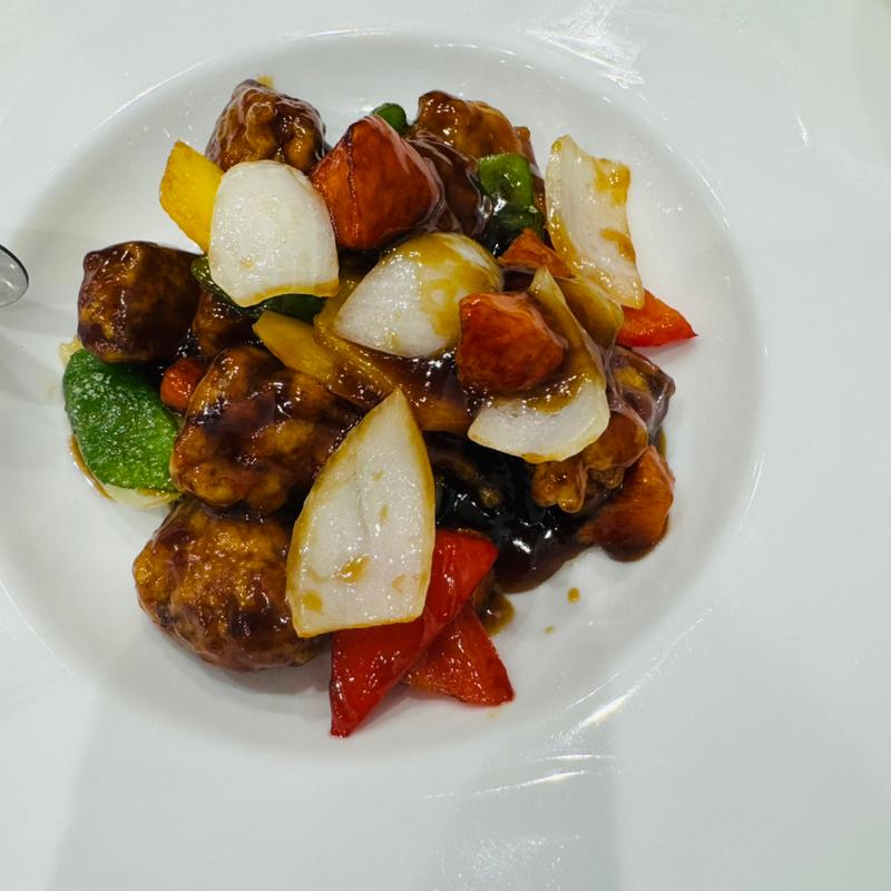 黒酢の酢豚(幕張本郷チャイナハウス桂花楼)