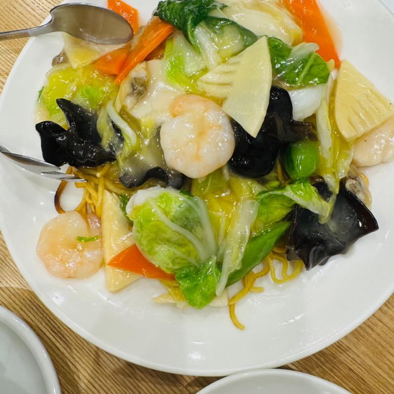 海鮮あんかけ焼きそば(幕張本郷チャイナハウス桂花楼)