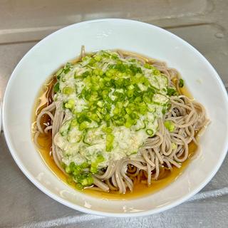 オクラとろろ蕎麦