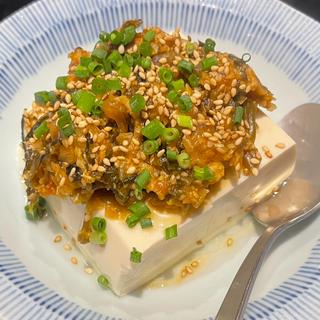 高菜のせ冷奴