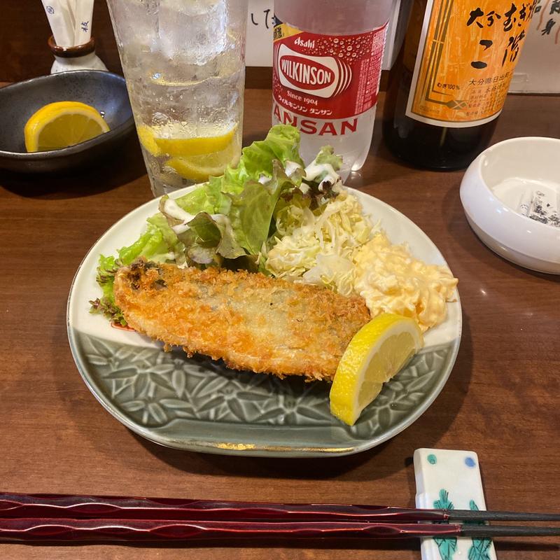 アジフライ(味処●酒処 とらや)