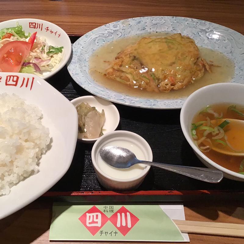 かに玉定食(四川チャイナ （シセンチャイナ）)