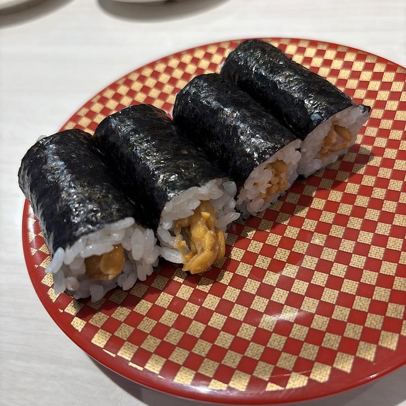 納豆巻き(魚べい 会津城南店)