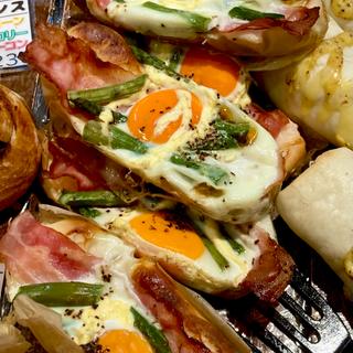 アスパラベーコンエッグ