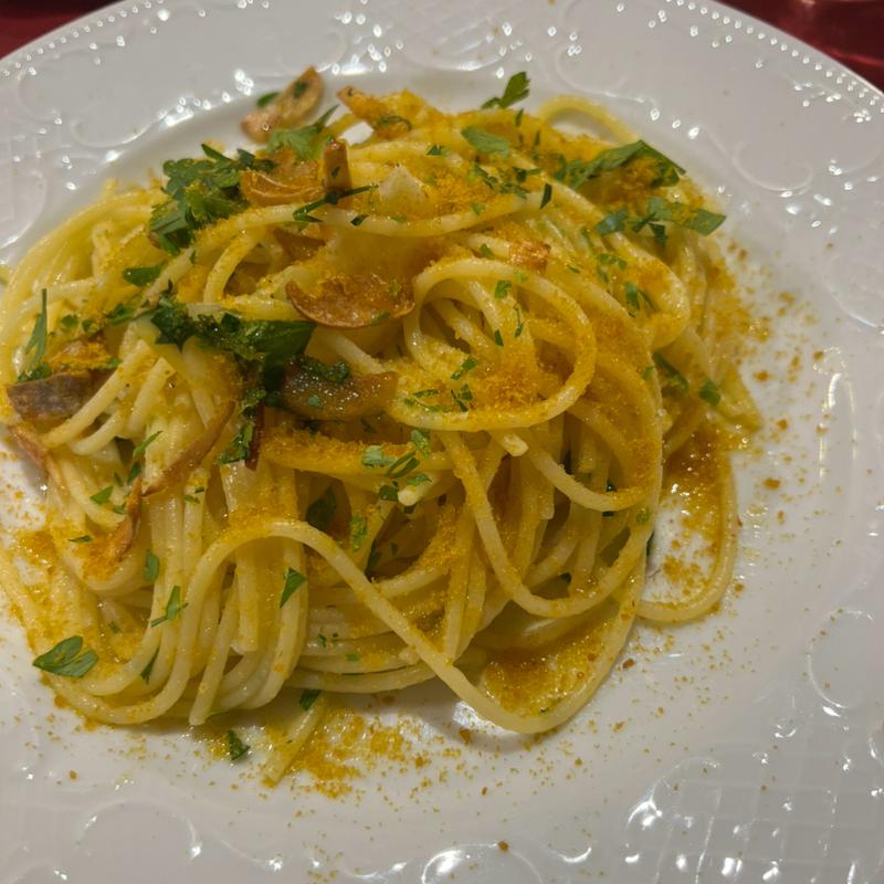 カラスミとレモンのオイルパスタ(リストランテ モトムラ)