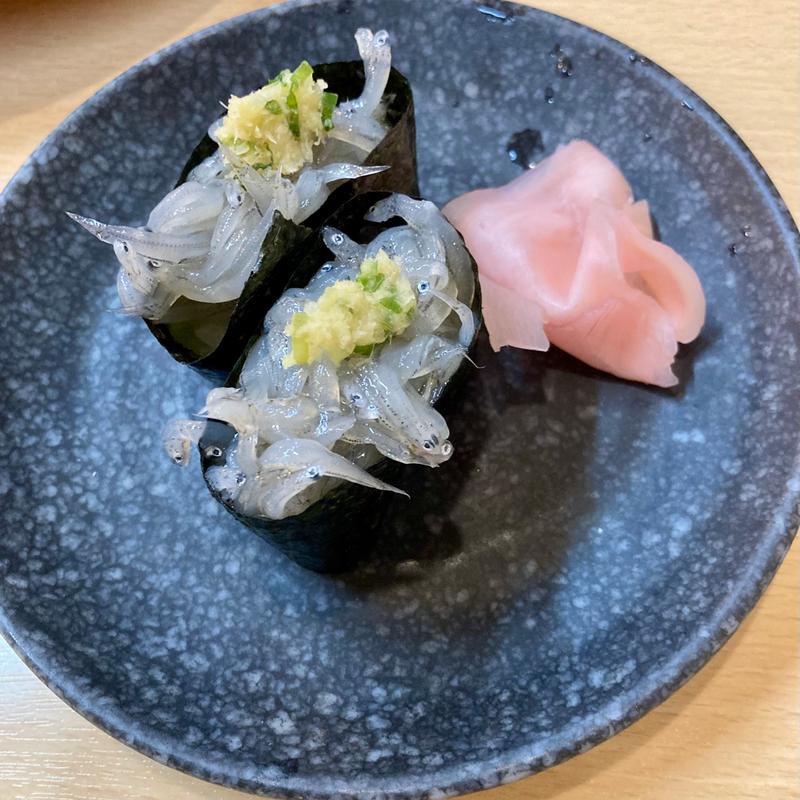 軍艦生シラス(第二ひさご寿司)