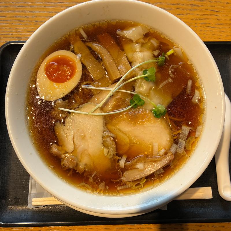 とりそば（醤油）(鳥めし 鳥藤 魚河岸食堂店)