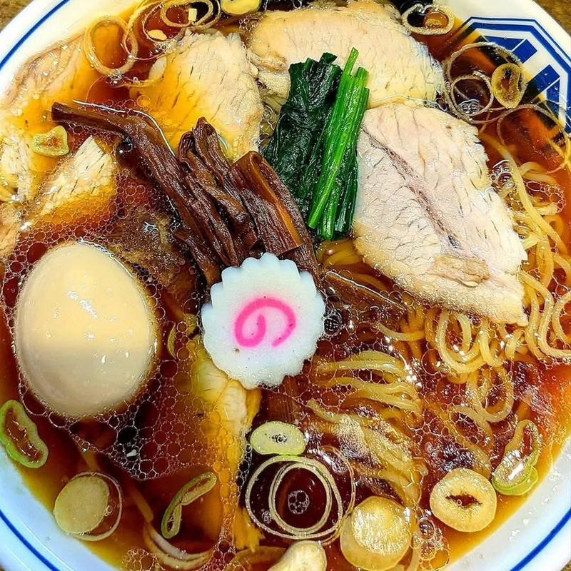 味玉生姜醤油ラーメン 大盛(生姜醤油専門 我武者羅 幡ヶ谷本店)