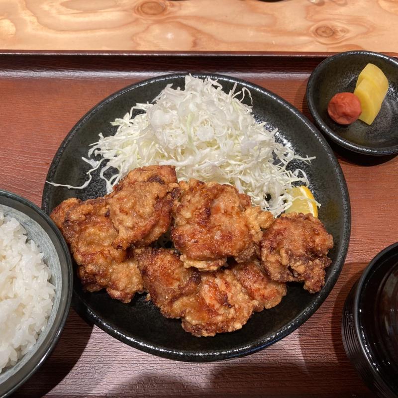 元祖キッシーの鶏唐揚げ定食(きしから名谷店)