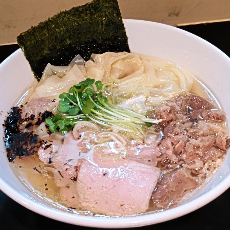 塩らーめん＋ワンタン(麺や勝治)