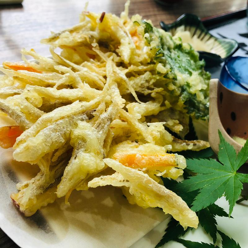 かき揚げ_限定ざるそば(福寿草)