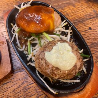 ダブルハンバーグ(武州うどんあかね&みどりダイニング)