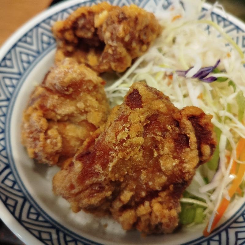 唐揚げ丼(吉野家 新橋東店)