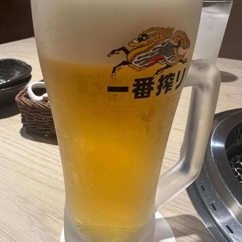 生ビール(焼肉 テラス苑)