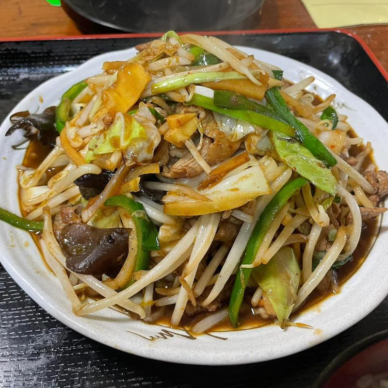 肉野菜炒め定食(赤い屋根 )