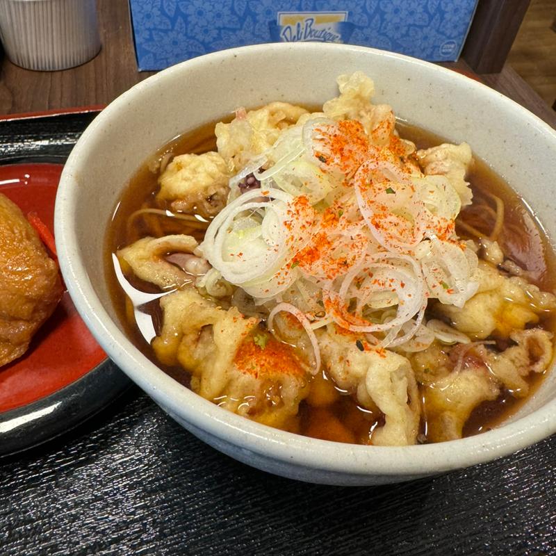 ゲソ天そば(甲斐そば)