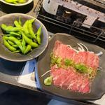 牛ツラミ刺(大衆炭火酒場くろいわ)