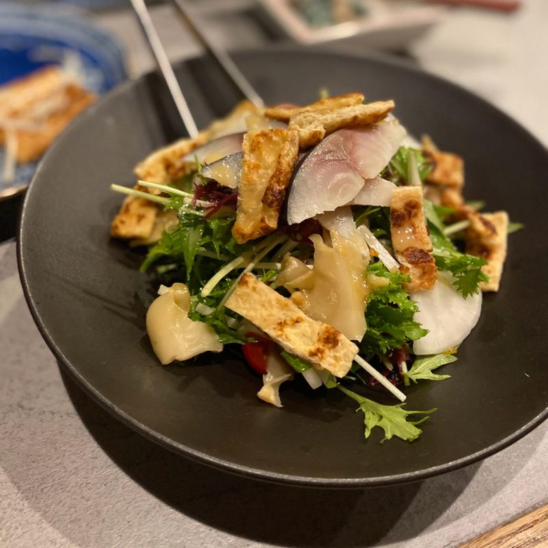 〆サバと海藻の香味サラダ(豆腐屋料理店 四方八方(ヨモヤモ))