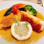 白身魚のグリル和風バターソース