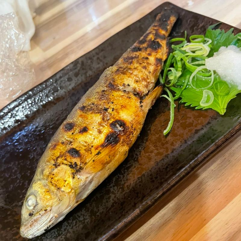 鮎の塩焼き(播州ラーメンかんばし尾上店)