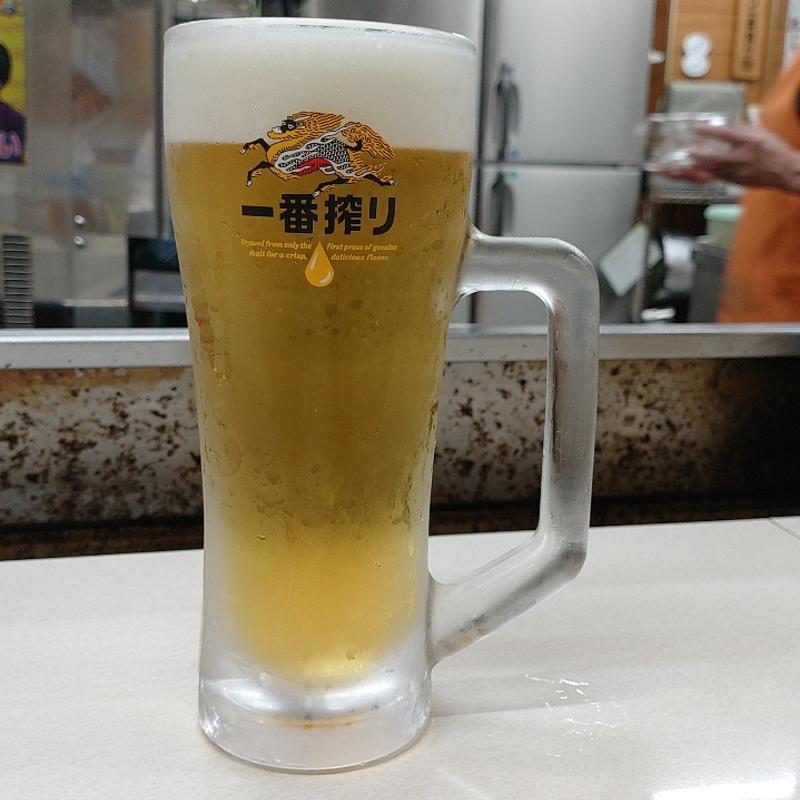 生ビール(もつ焼き 江戸っ子)