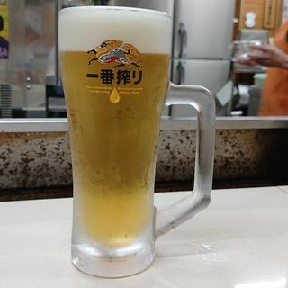 生ビール(もつ焼き 江戸っ子)