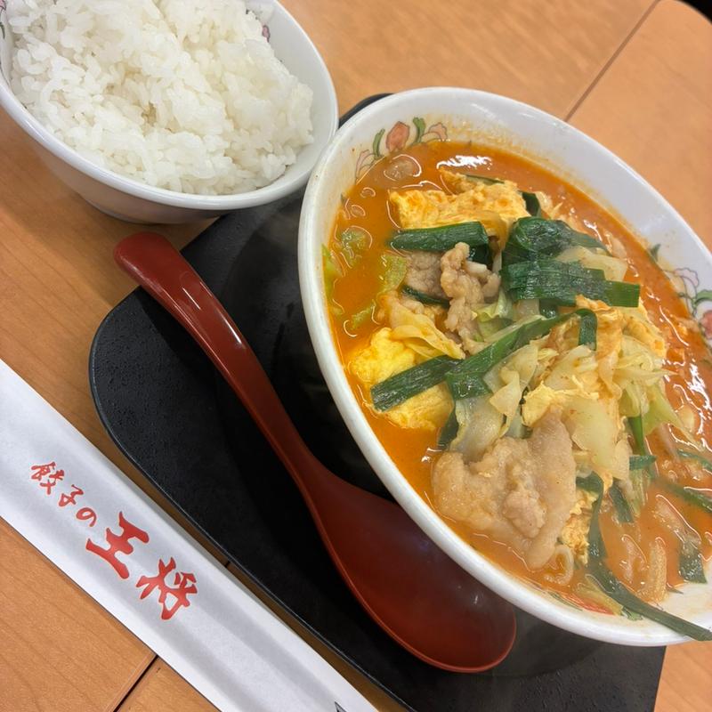 豚辛ラーメン(餃子の王将 摂津富田駅前店)