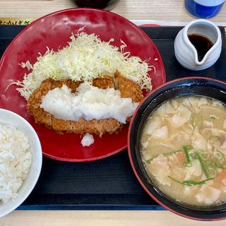 おろしカツ定食