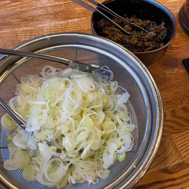 ネギ 辛子高菜(百歩ラーメン 川越店)