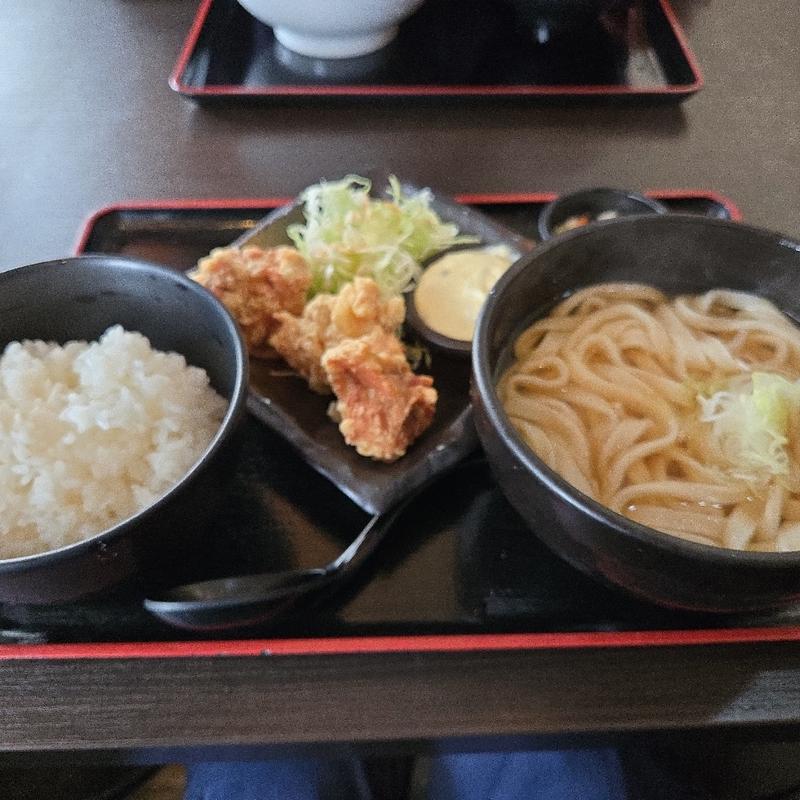 鶏から揚げ定食(うどん万福 )