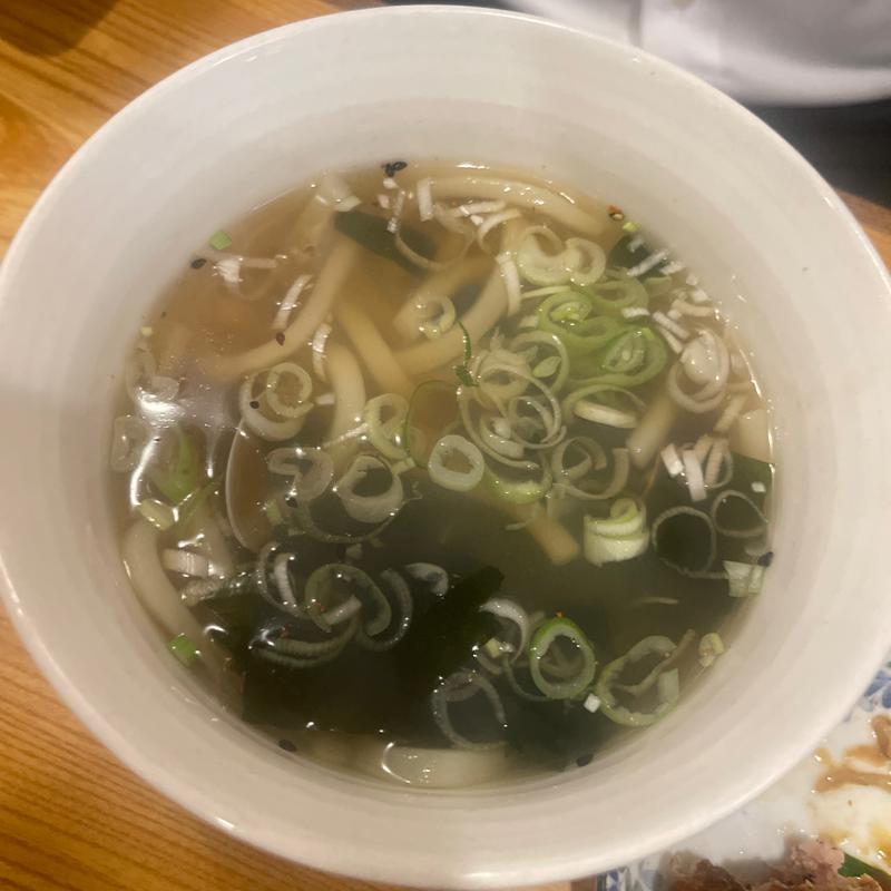 あさりうどん(武州うどんあかね&みどりダイニング)