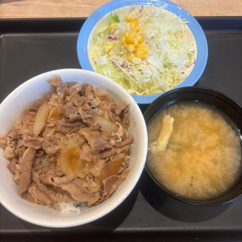 牛めしランチセット(松屋 中野坂上店)