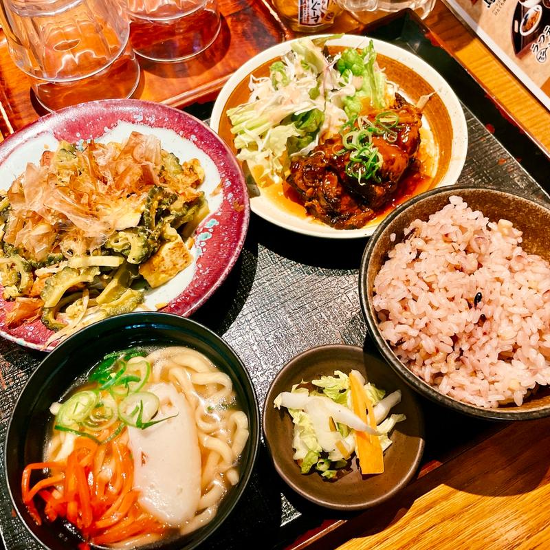 島ぬ風ワッター定食(島ぬ風 阪急三番街)