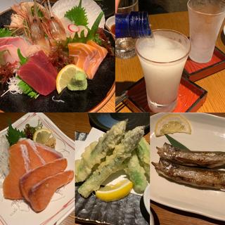 刺し盛りほか(千歳鶴 吉翔)