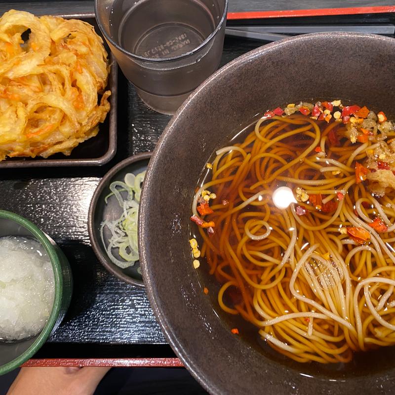 朝そば（鬼おろし）(ゆで太郎 関内太田町店)