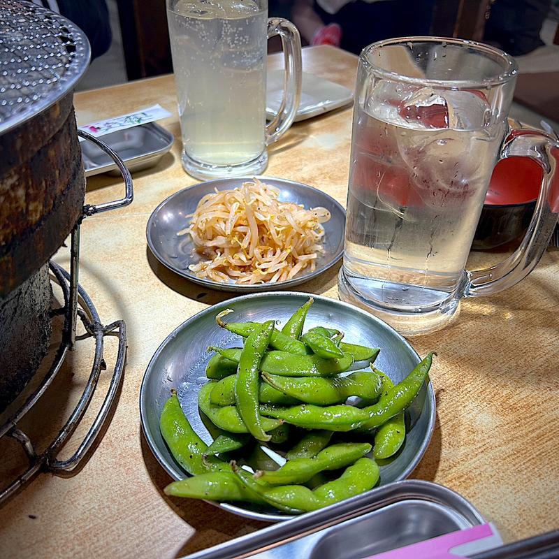 お通し(元祖 ほるもん道場 駅前店 （ガンソ ホルモンドウジョウ）)