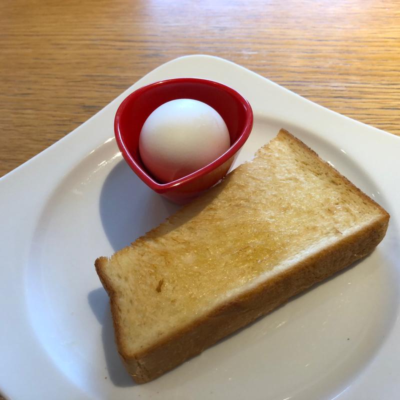 トースト&ゆで玉子(むさしの森珈琲 松戸新田店)