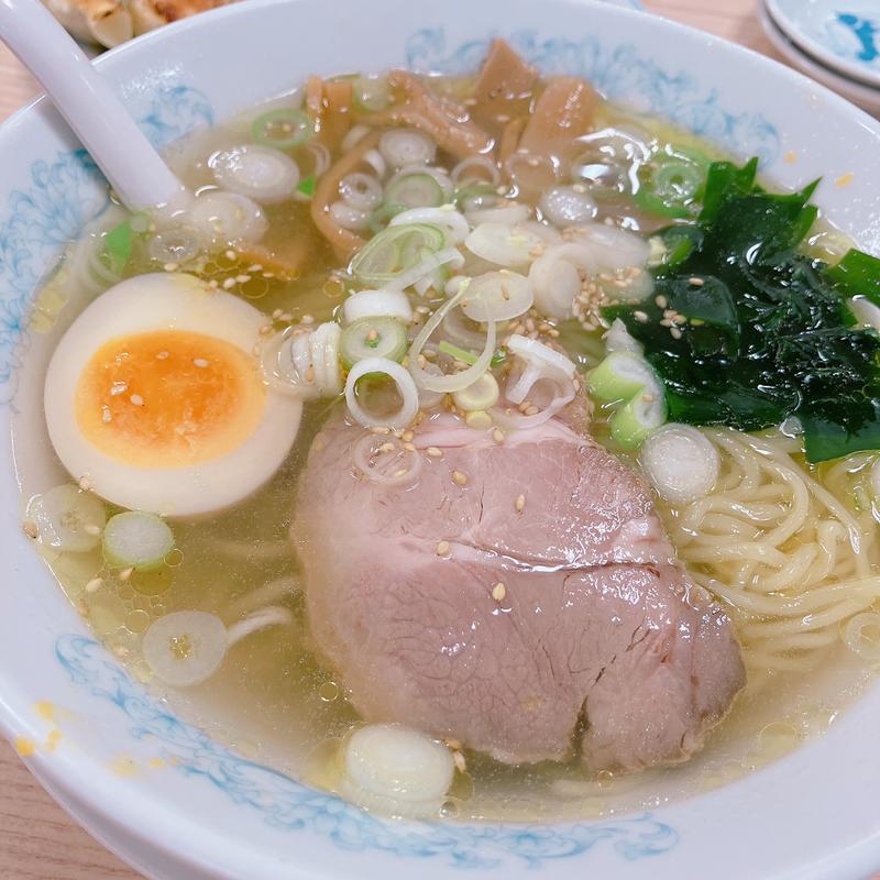塩ラーメン(ぎょうざの満洲 所沢東口店)