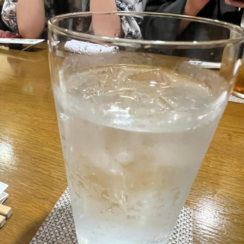 さるこうのソーダ割り(よもぎ)