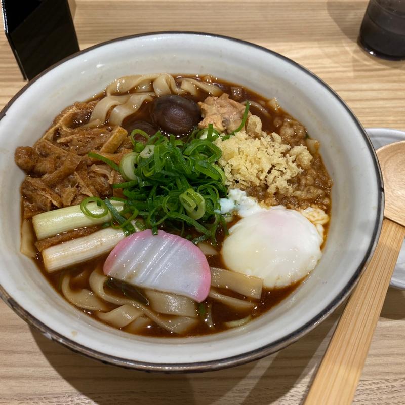 尾張名古屋の味噌きしめん(驛釜きしめん)