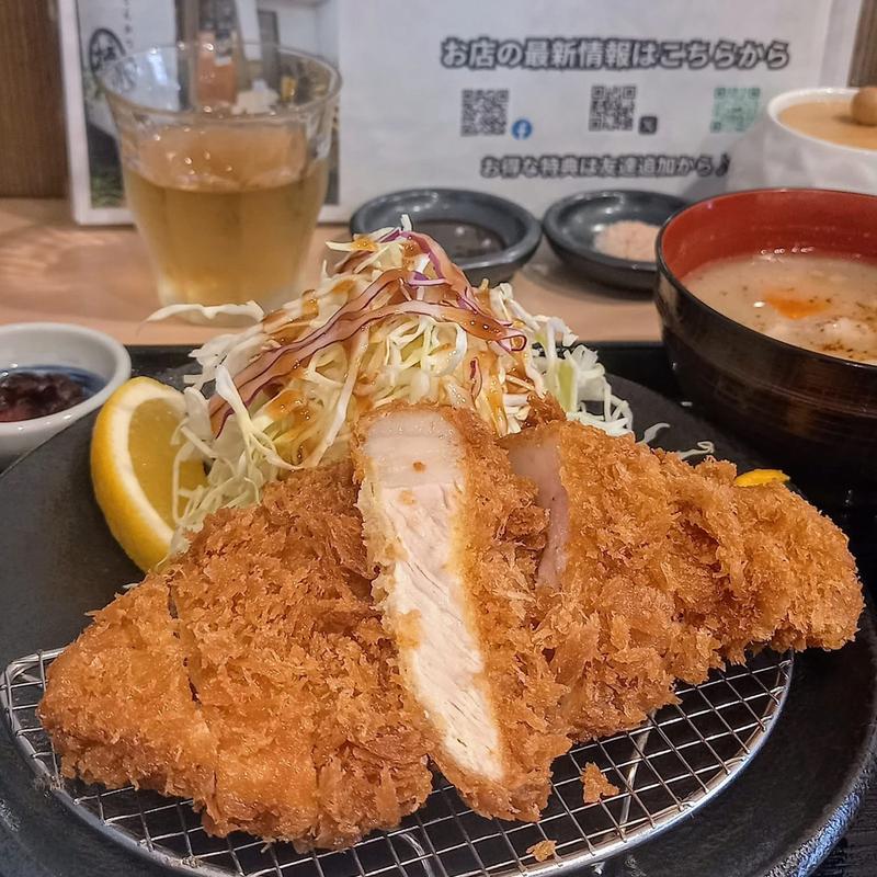 ランチロースかつ定食(とんかつ檍 五反田店)