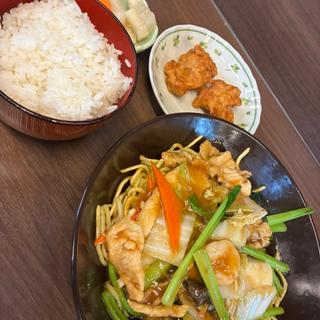 五目あんかけ焼きそば(中華 ラーメン はなさく)
