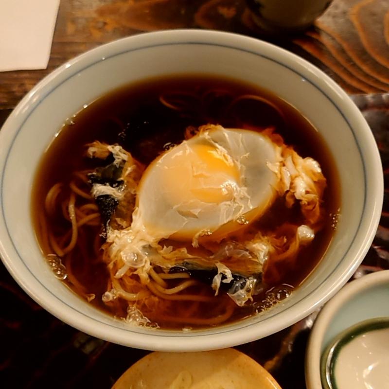 月見そば(室町 砂場)