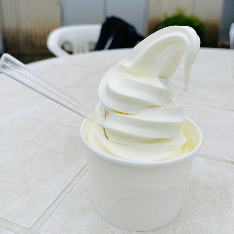 ソフトクリーム　フレッシュミルク(柏木牧場)