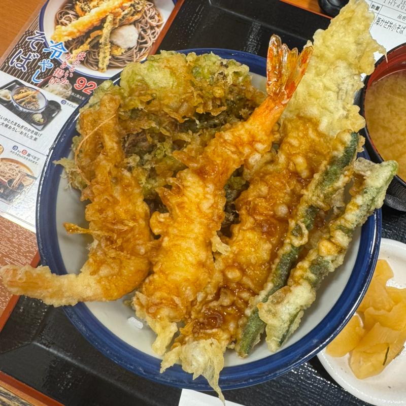 海かぜ天丼サービスセット(天丼てんや 三軒茶屋店)