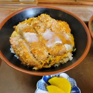 かつ丼と小さいラーメン(ラーメン長洲)